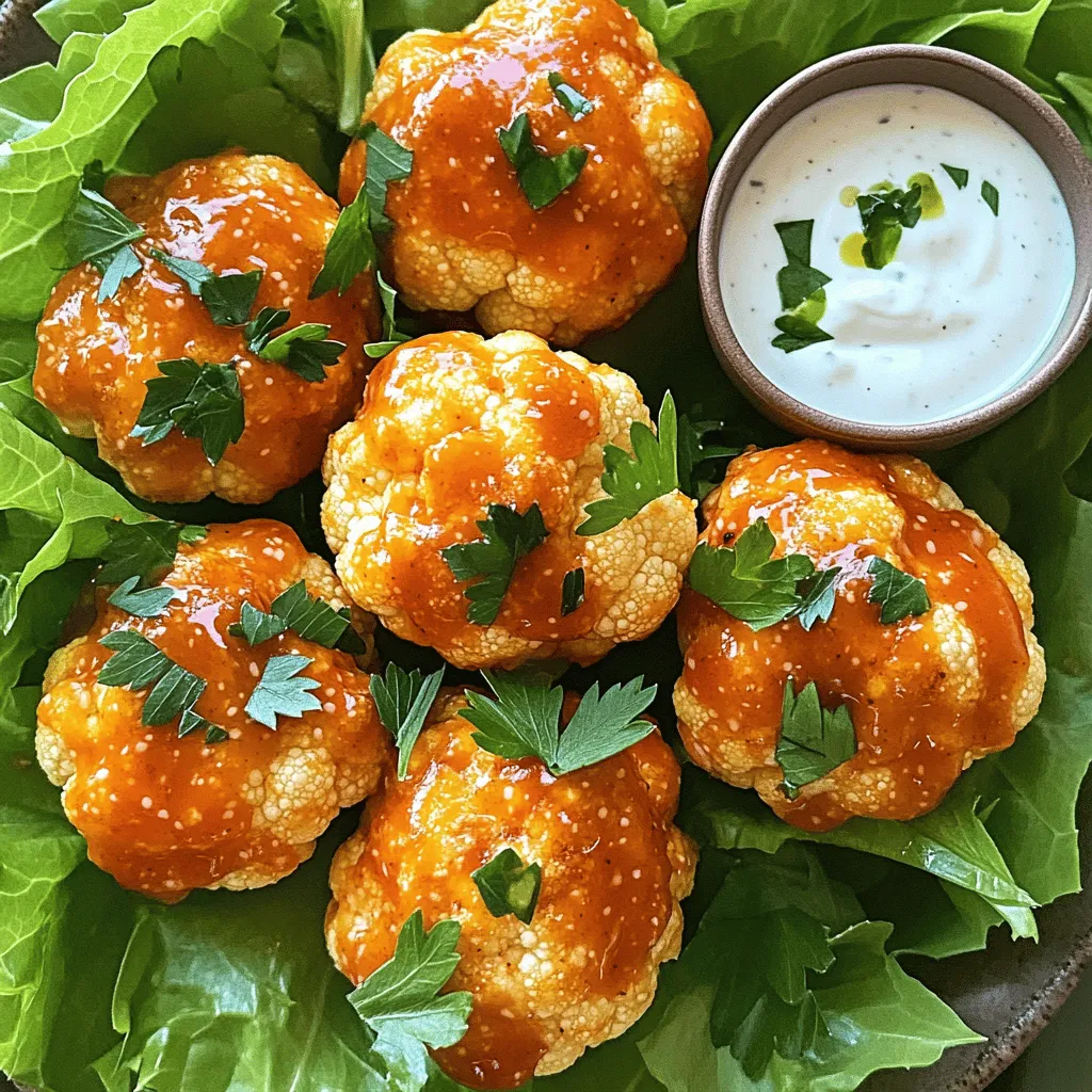Buffalo Cauliflower Bites Crispy and Flavorful Snack