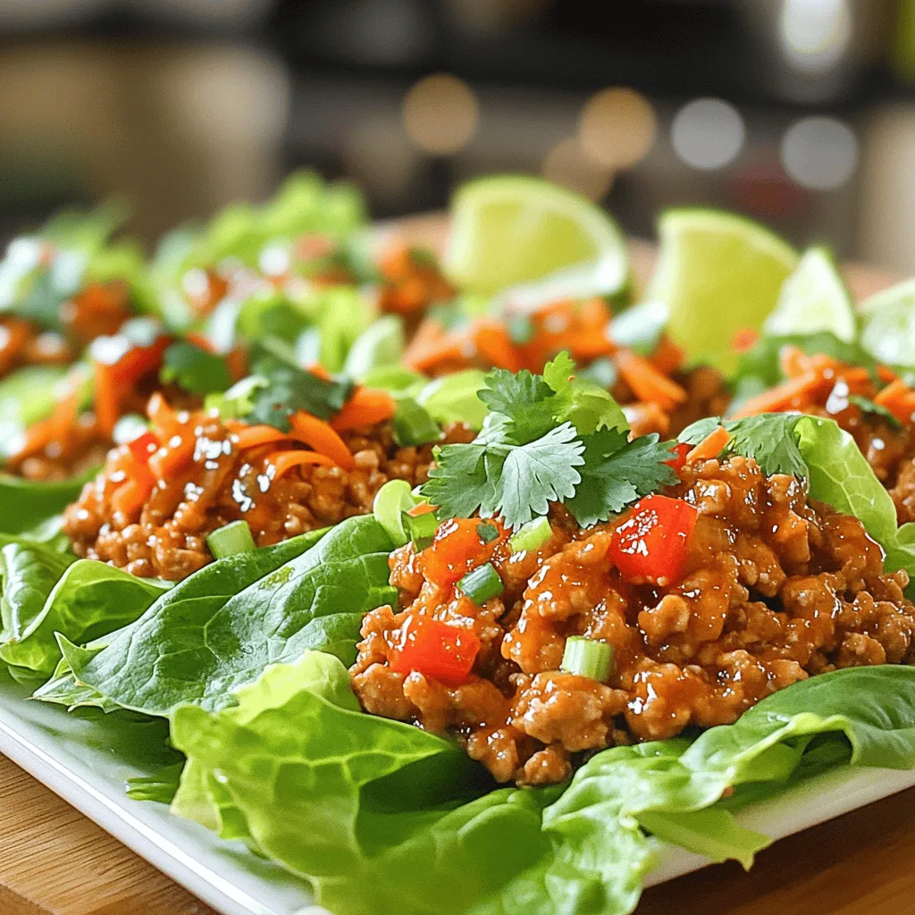Sweet Chili Chicken Lettuce Wraps Flavorful and Easy
