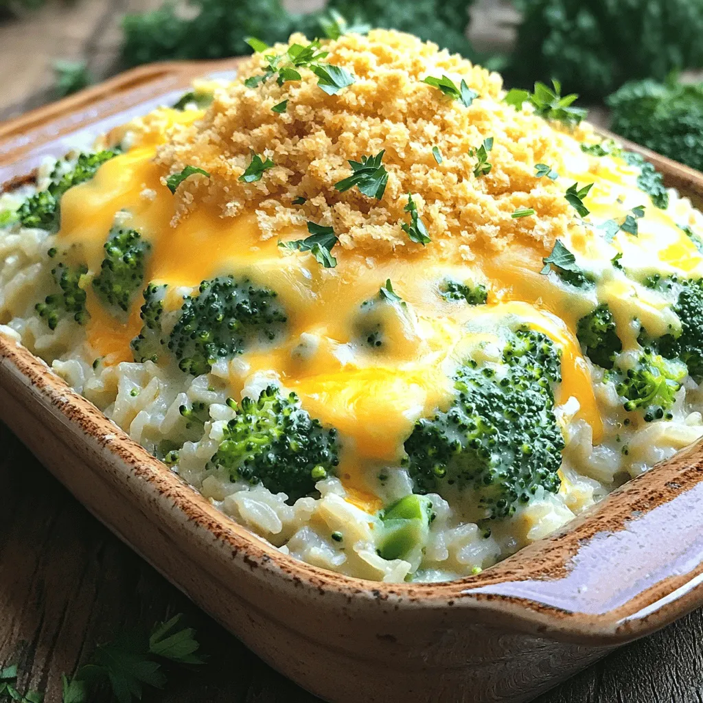Cheesy Broccoli Rice Casserole Comforting Family Meal