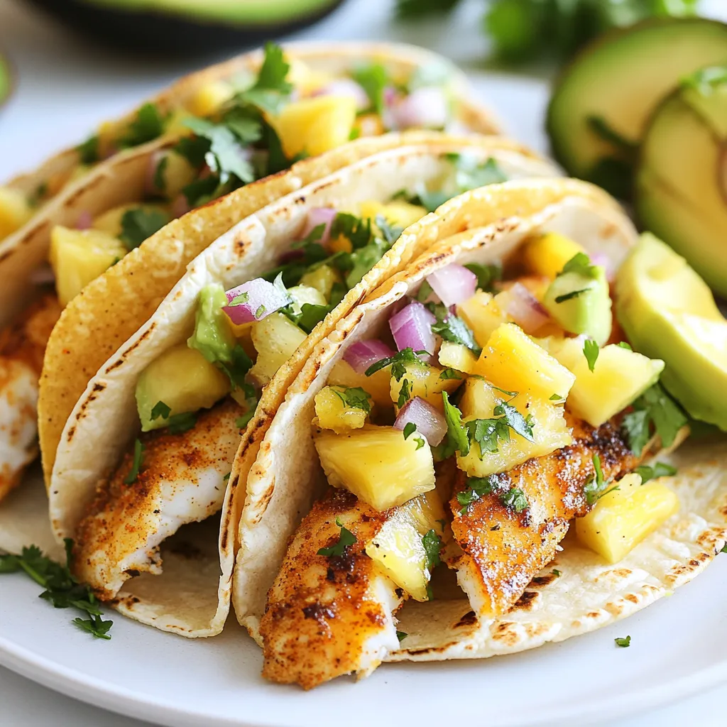 Pineapple Salsa Fish Tacos Fresh and Flavorful Treat