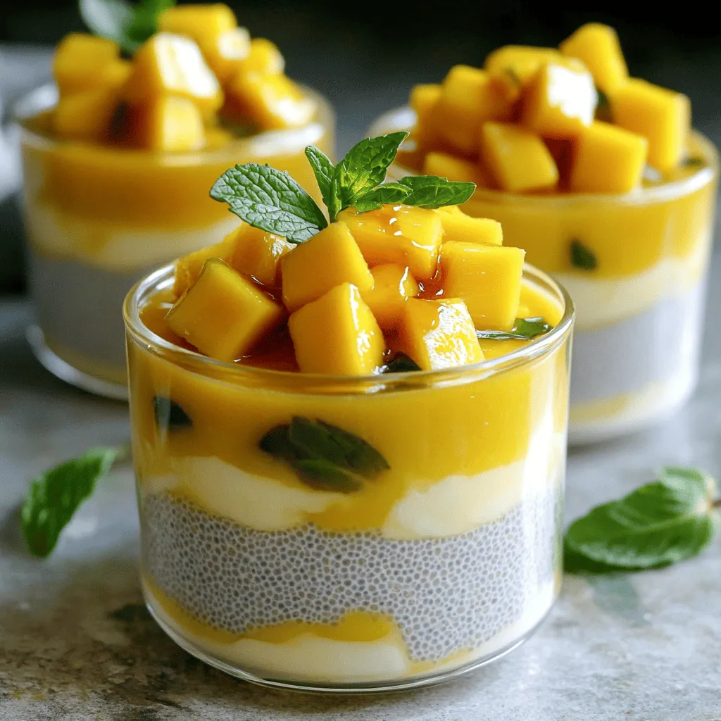 Mango Coconut Chia Pudding Tasty and Healthy Treat