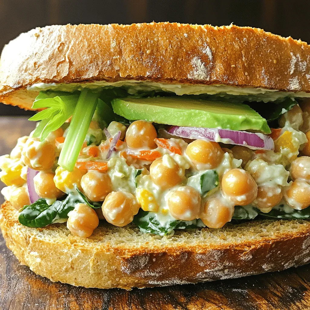Chickpea Salad Sandwich Fresh and Flavorful Delight