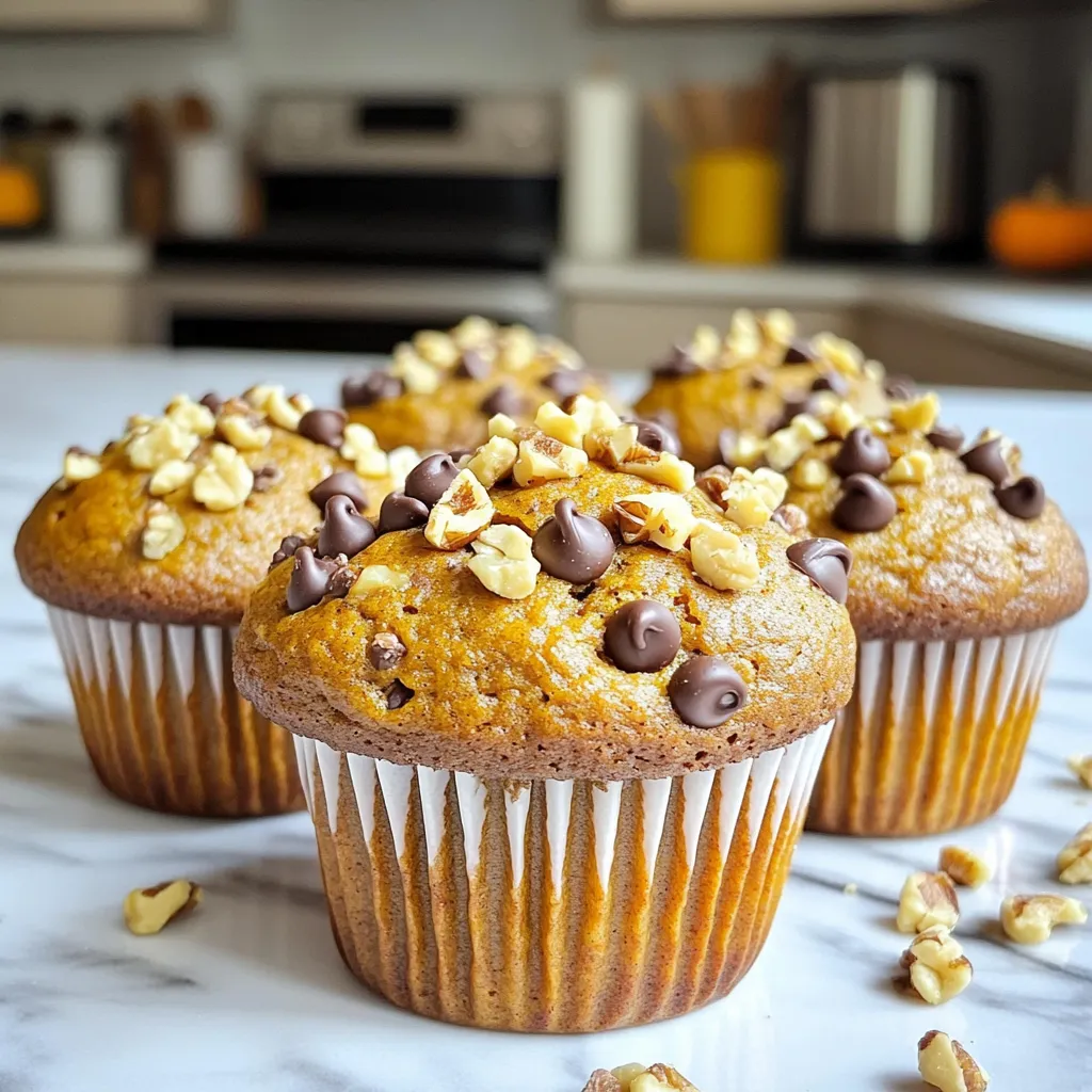 Pumpkin Chocolate Chip Bakery Muffins Delightful Recipe