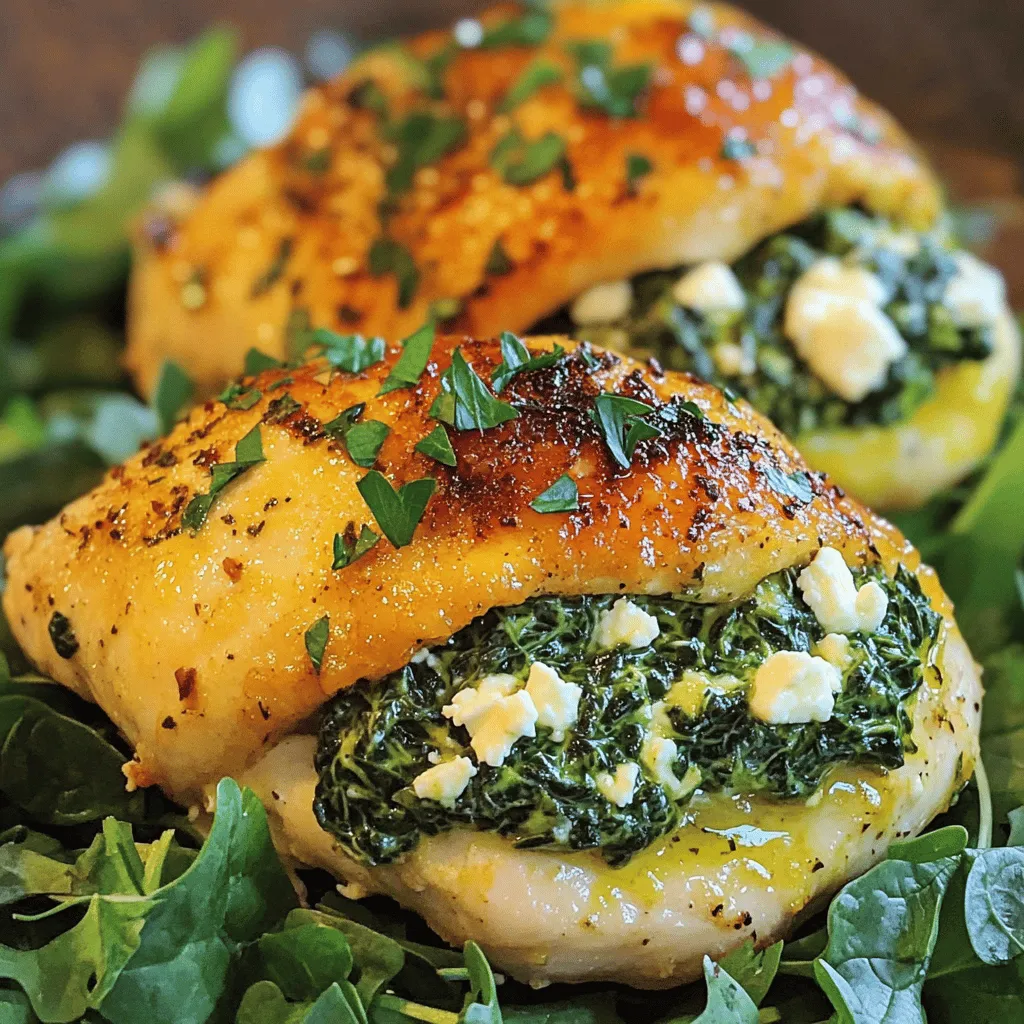 Spinach Feta Stuffed Chicken Flavorful and Juicy Dish