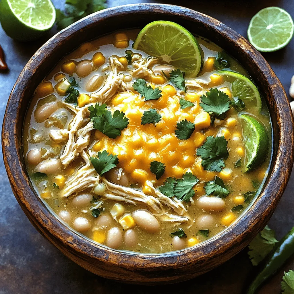 Savory Slow Cooker White Chicken Chili Recipe