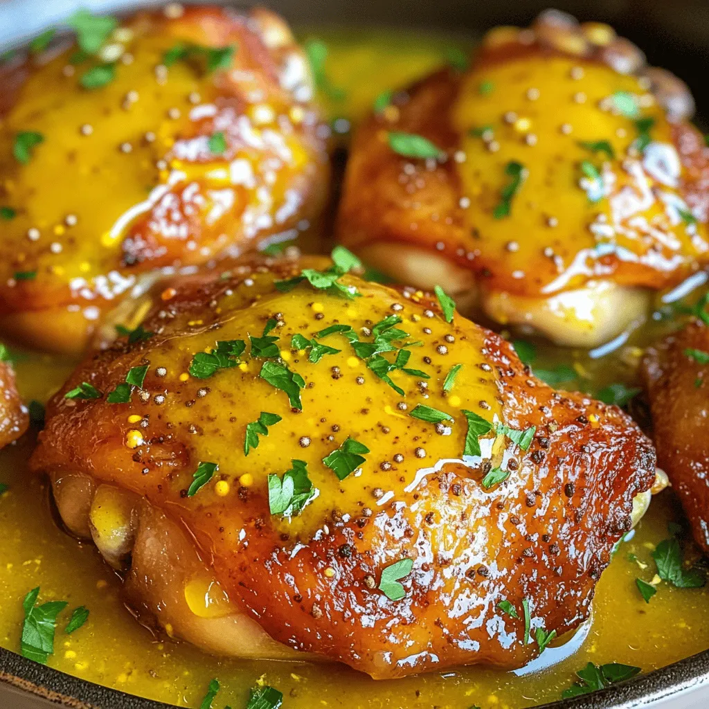 Honey Mustard Chicken Thighs Easy and Flavorful Dish