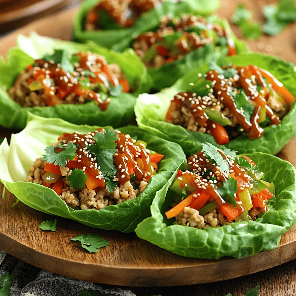 Savory Sesame Chicken Lettuce Wraps Easy and Tasty