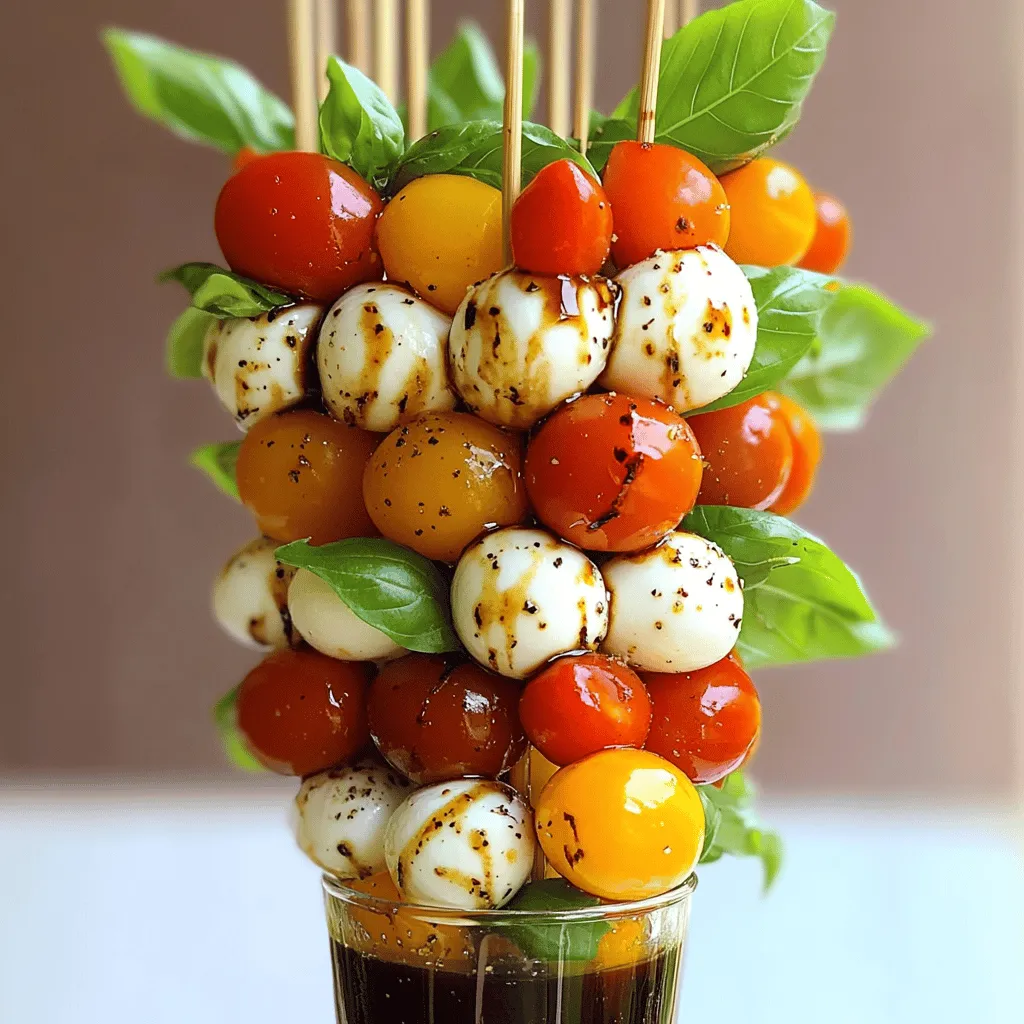 Classic Caprese Salad Skewers Fresh and Flavorful Bite