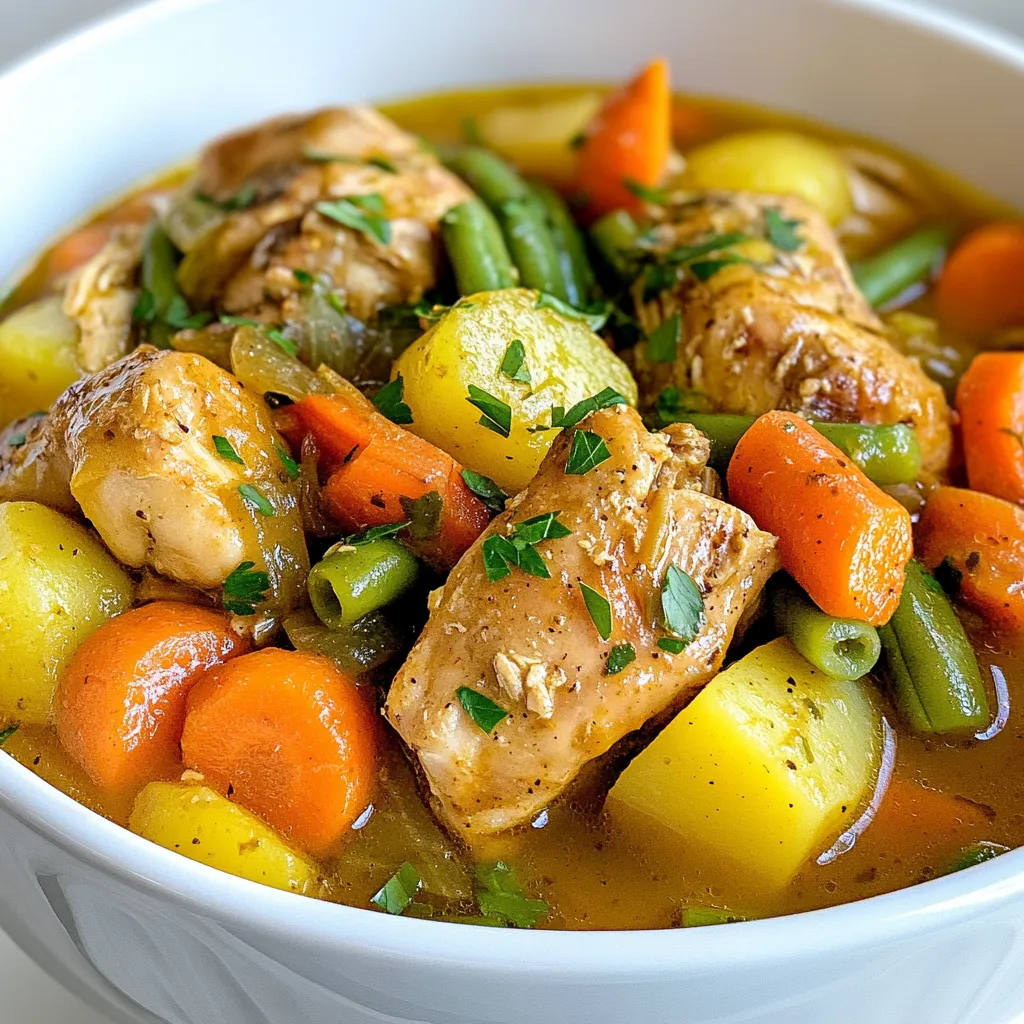 Slow Cooker Chicken Stew Hearty and Comforting Meal