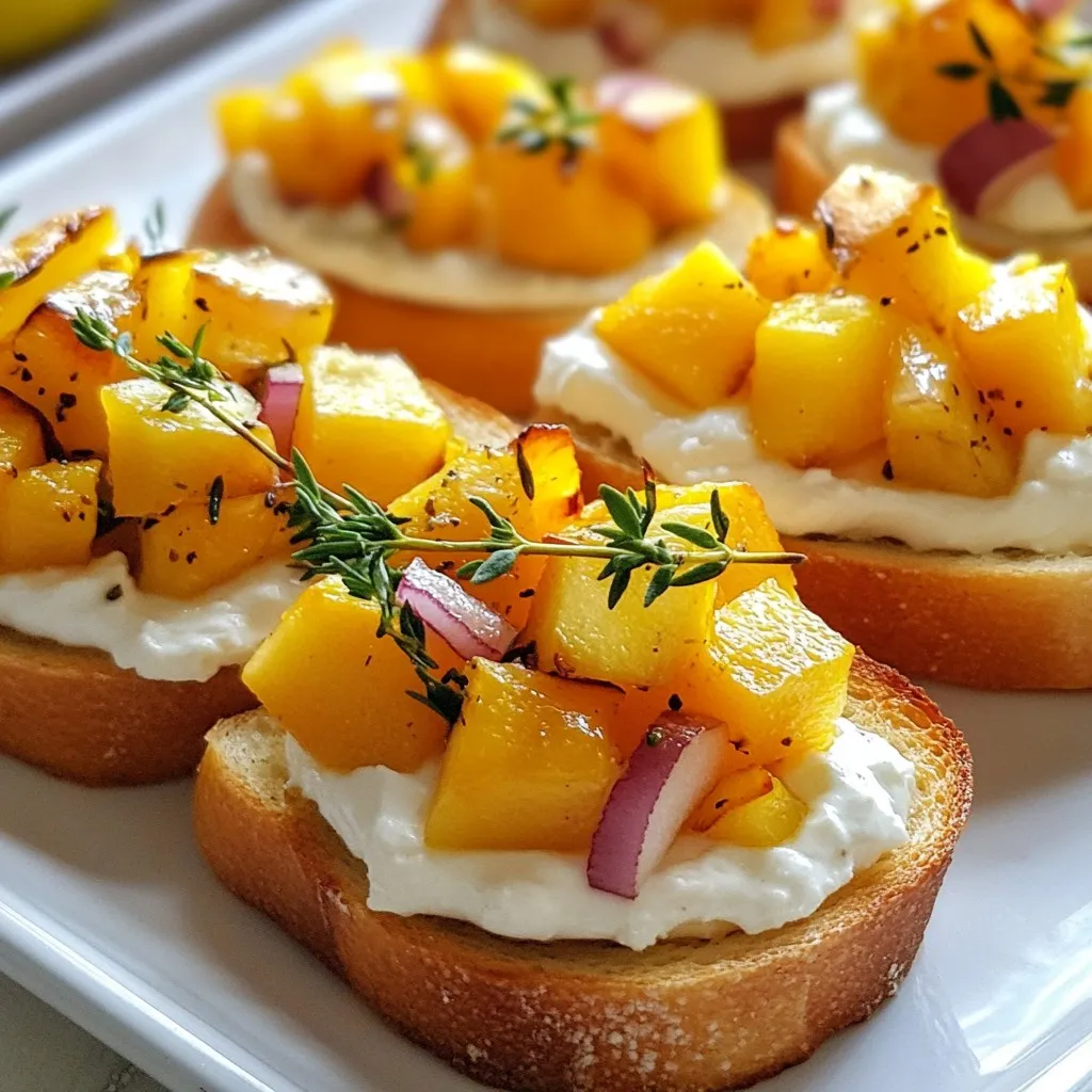 Butternut Squash Apple Bruschetta Flavorful Delight