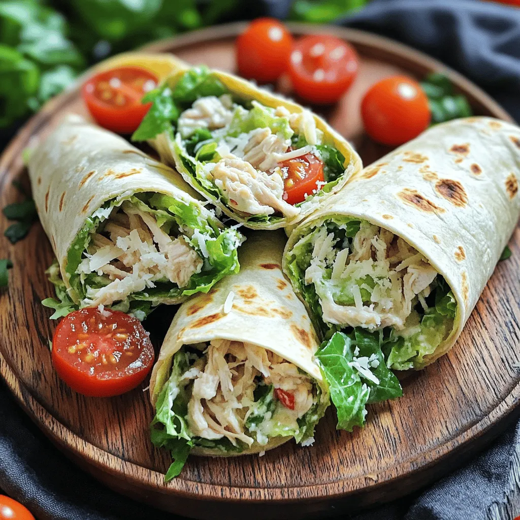 Tasty Chicken Caesar Wraps Easy and Quick Recipe