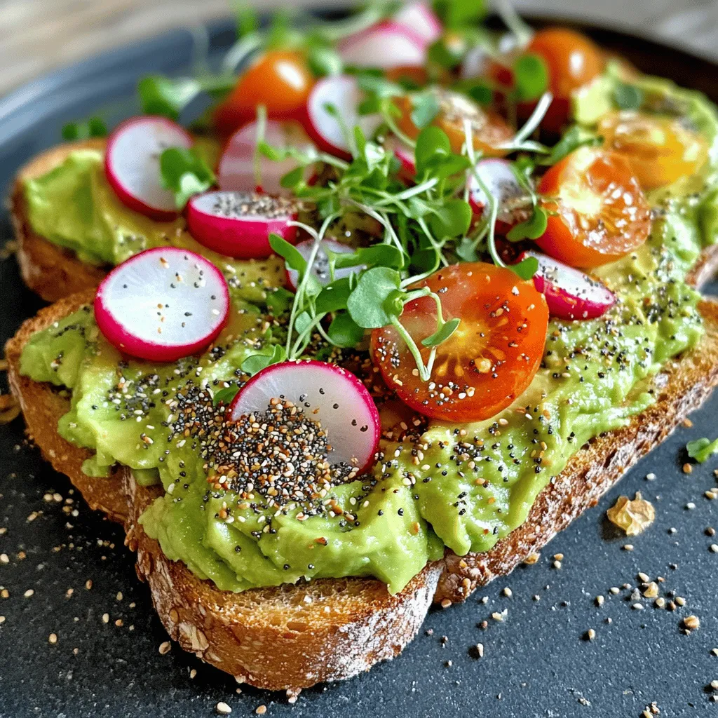 Avocado Toast with Everything Bagel Seasoning Delight