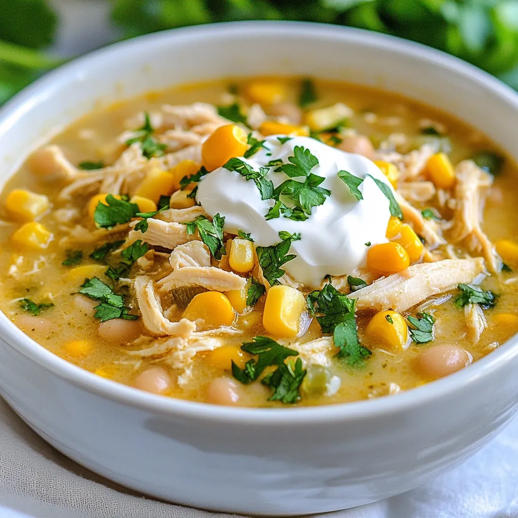 Crockpot White Chicken Chili Hearty and Satisfying Meal
