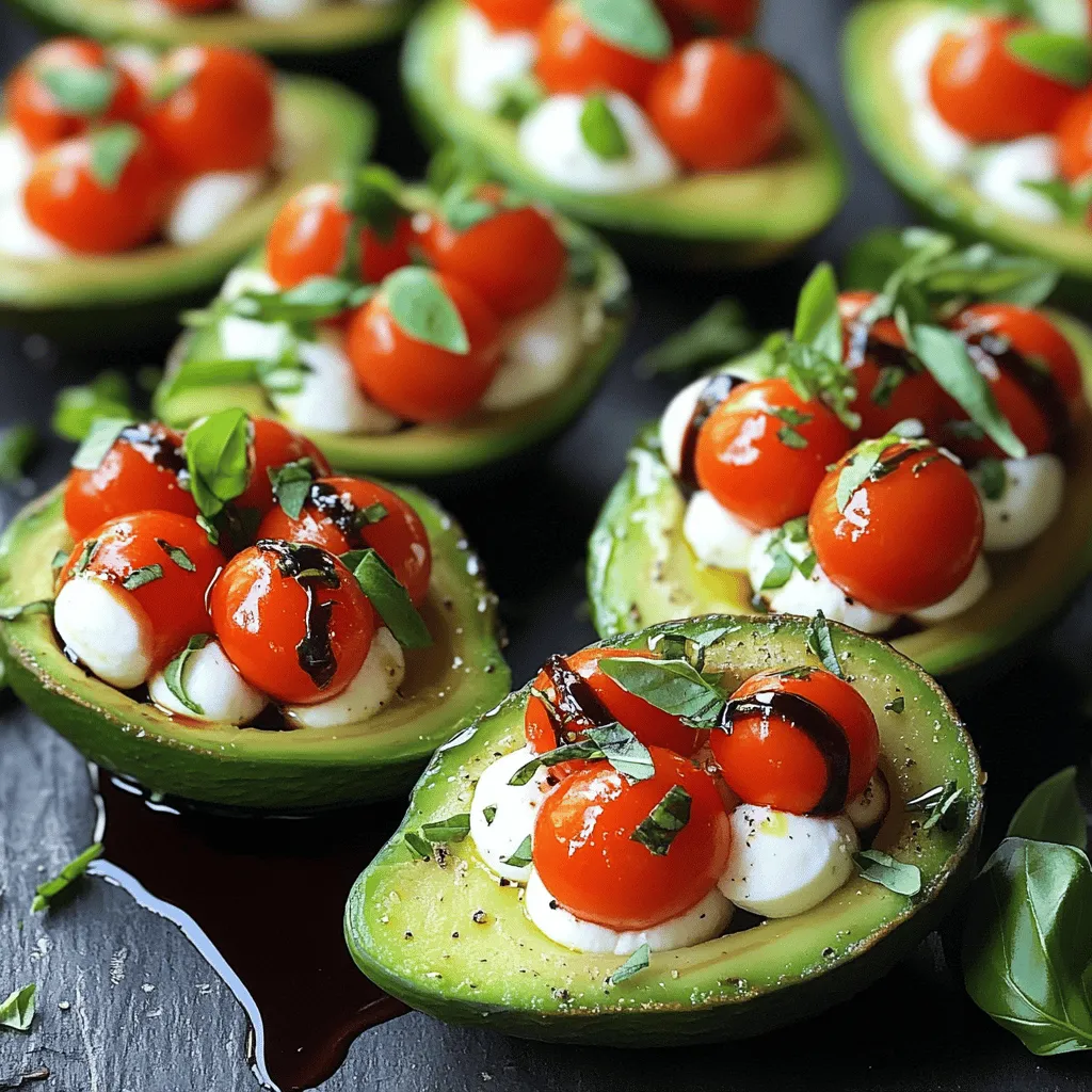 Caprese Stuffed Avocados Flavorful and Simple Treat