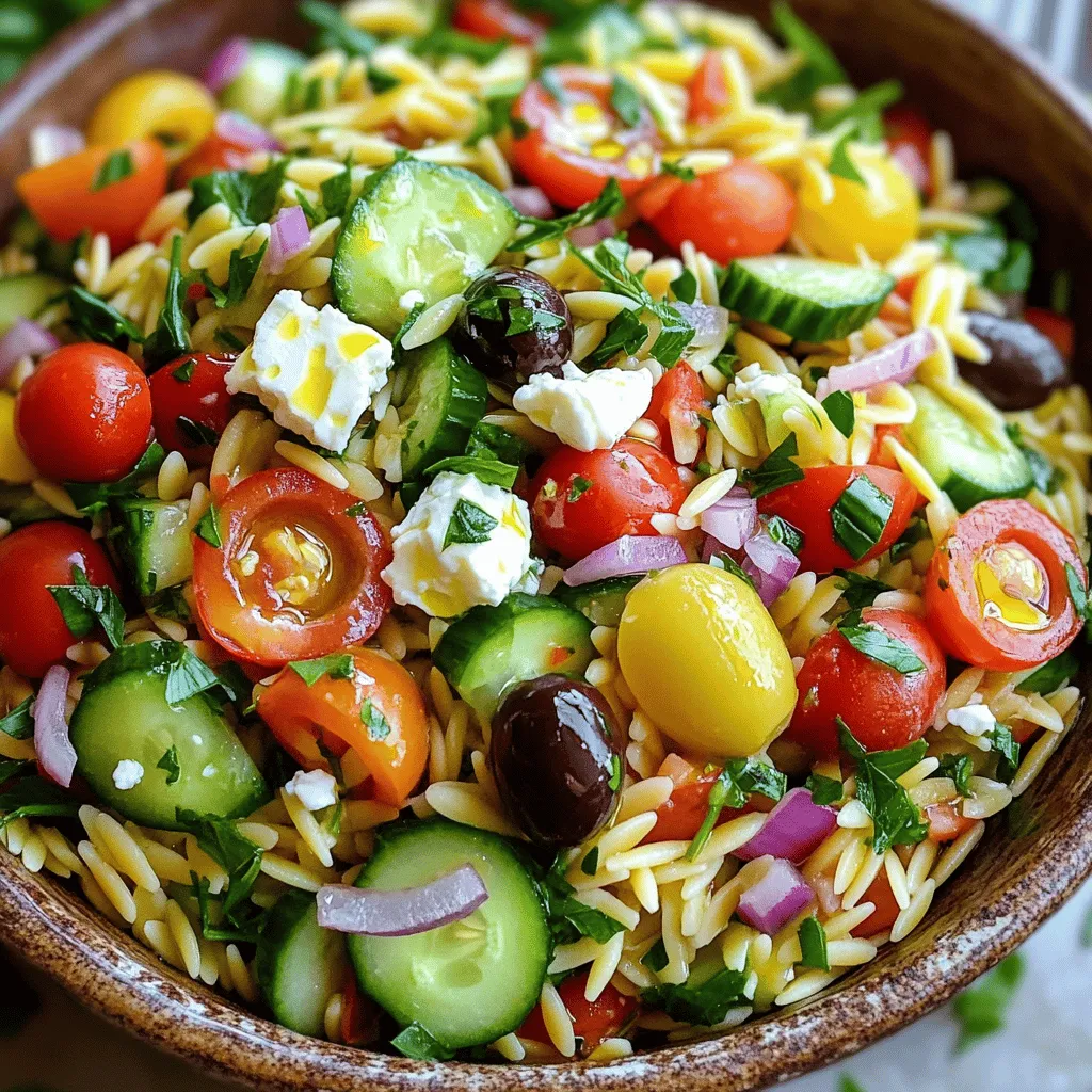 Greek Orzo Salad Flavorful and Fresh Dish