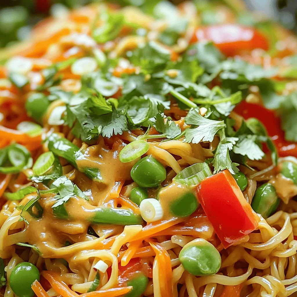 Spicy Thai Peanut Noodles Tasty and Quick Recipe