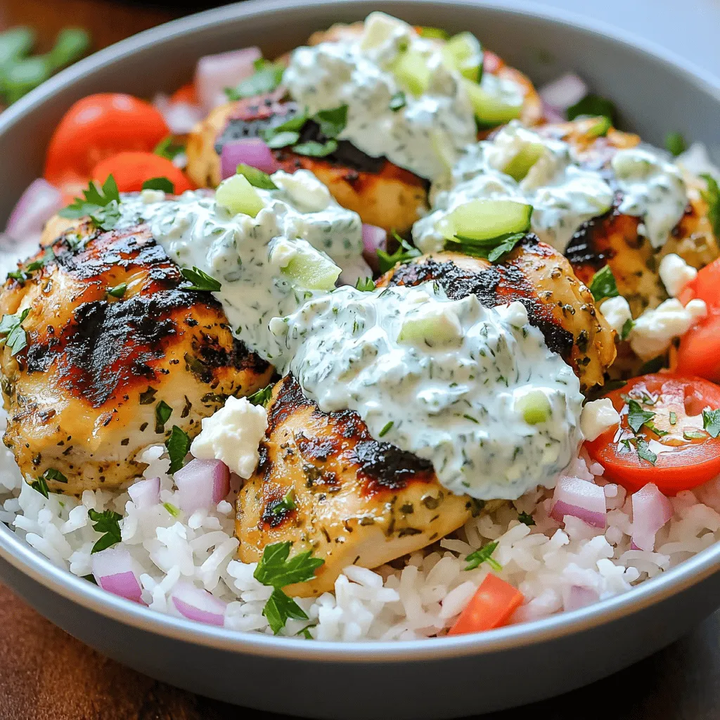 Tzatziki Chicken Rice Bowls Healthy and Flavorful Meal