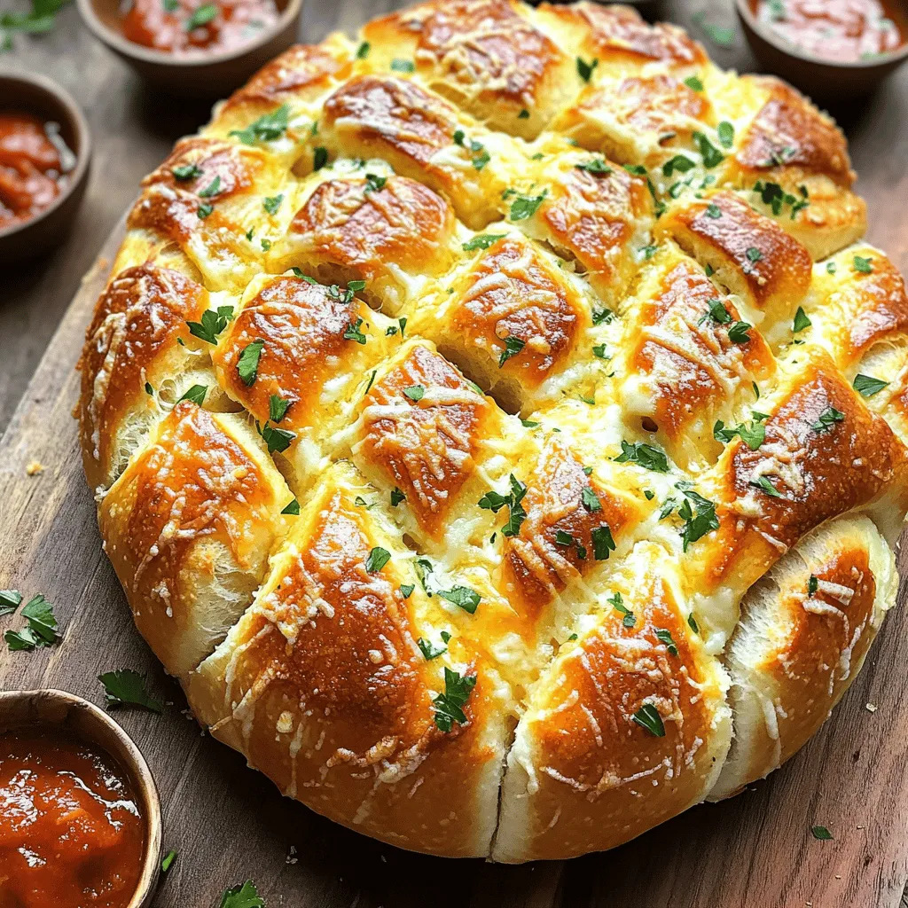 Cheesy Garlic Pull-Apart Bread Flavorful and Easy Dish