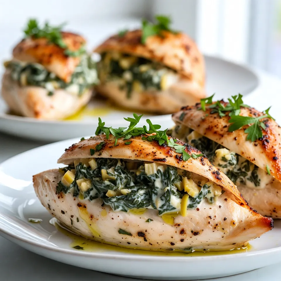 Spinach Artichoke Stuffed Chicken Flavorful and Easy