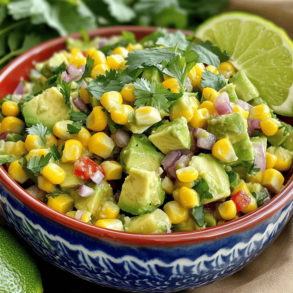 Avocado Corn Salsa Fresh Flavorful Summer Dip