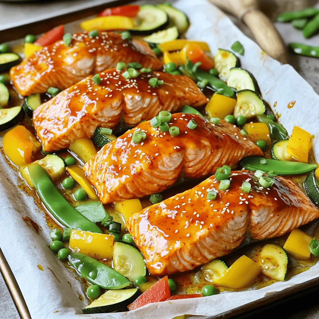 Sheet Pan Sweet Chili Salmon Quick and Tasty Recipe
