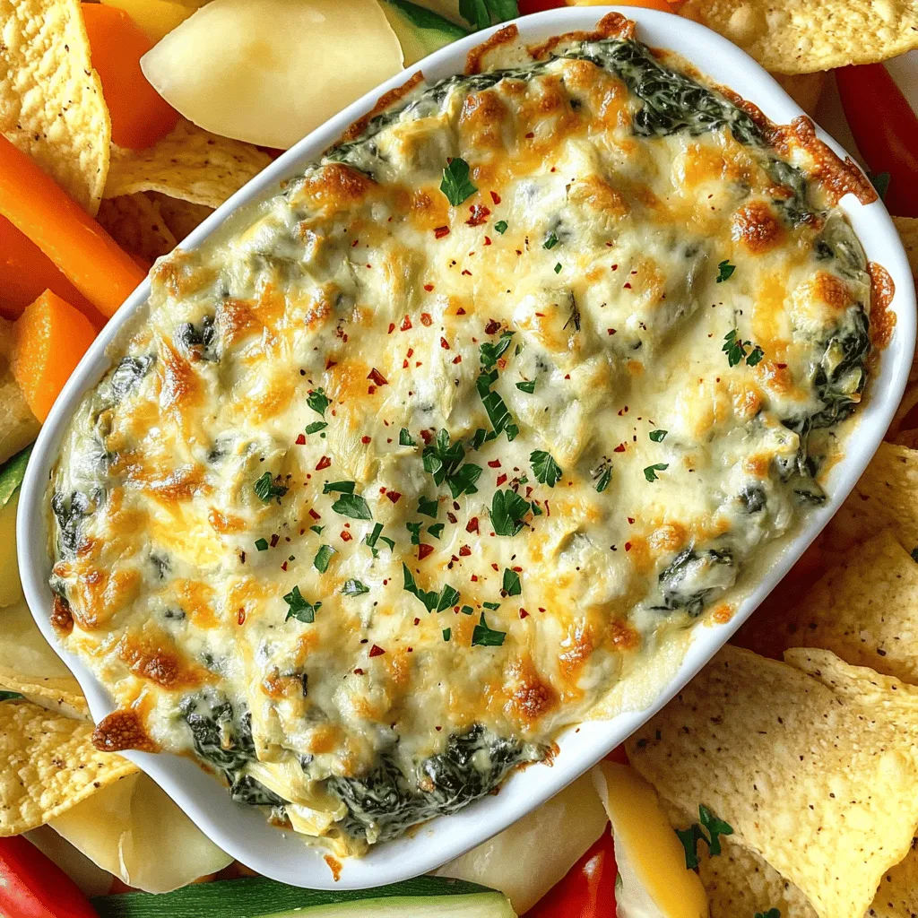 Spinach Artichoke Dip Creamy Tasty Party Favorite