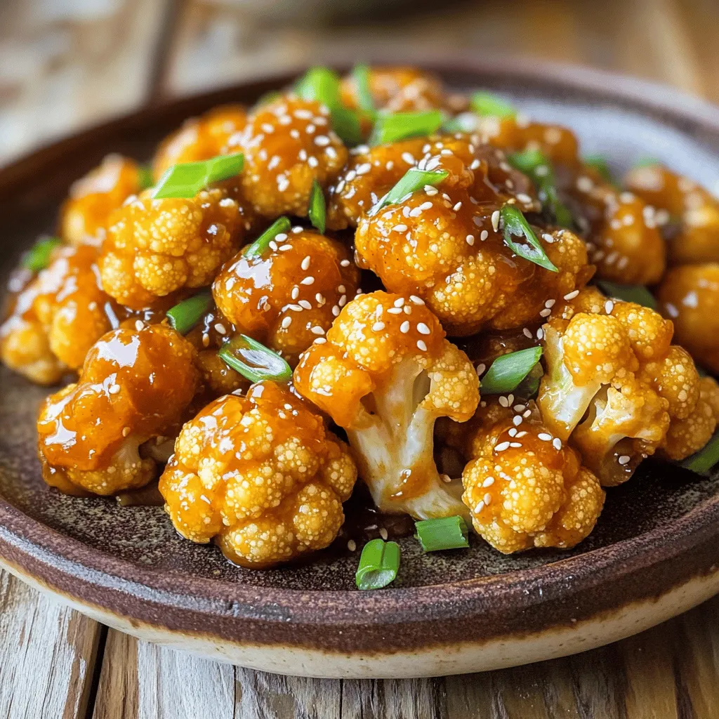 General Tso’s Cauliflower Crispy Flavorful Dish