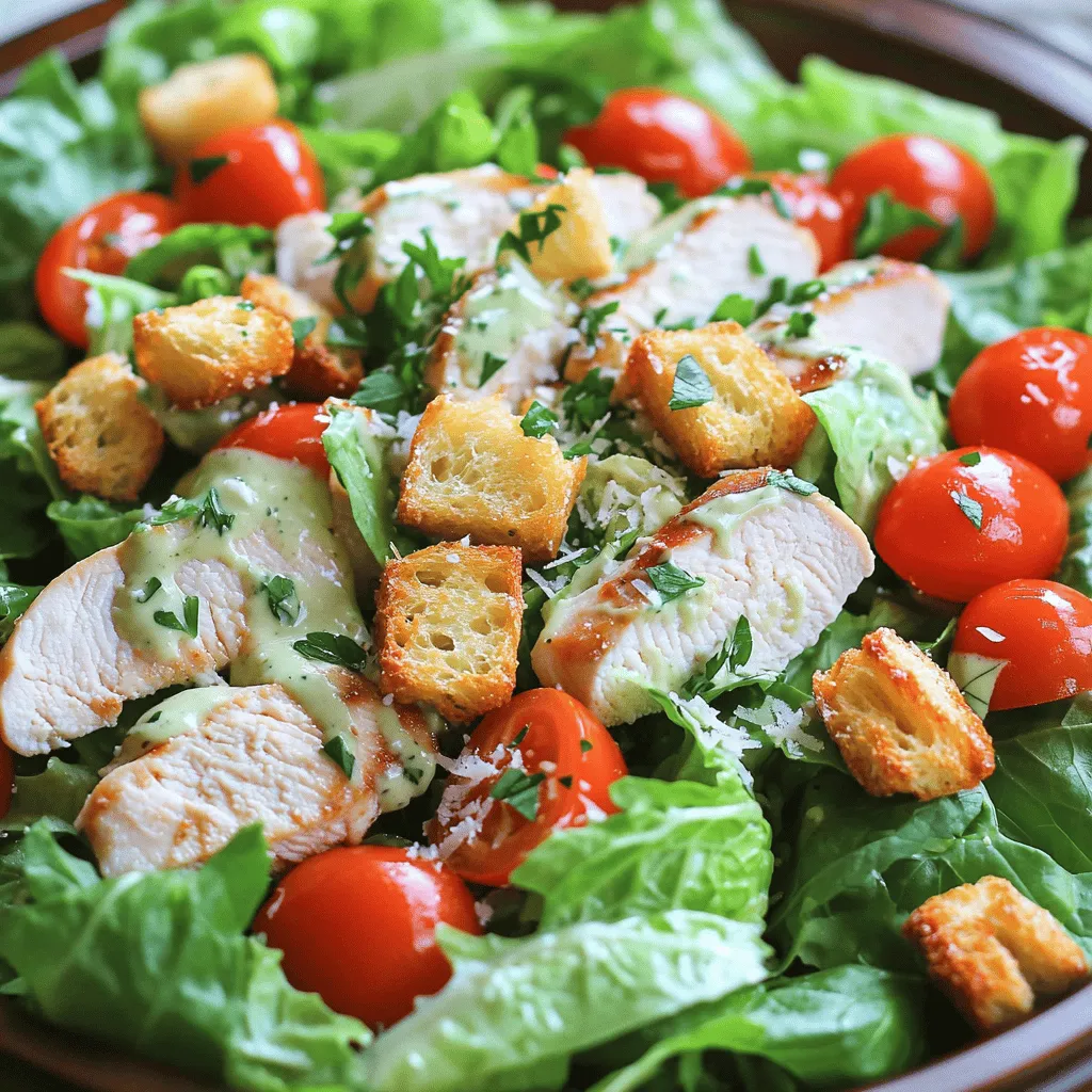 Easy Chicken Caesar Salad Quick and Delicious Meal
