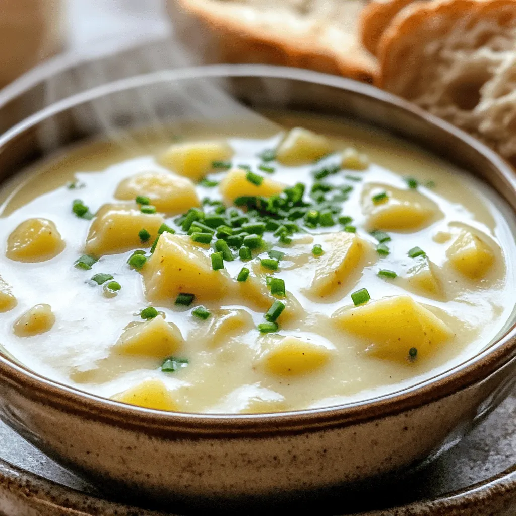Vegan Creamy Garlic Potato Soup Flavorful and Easy