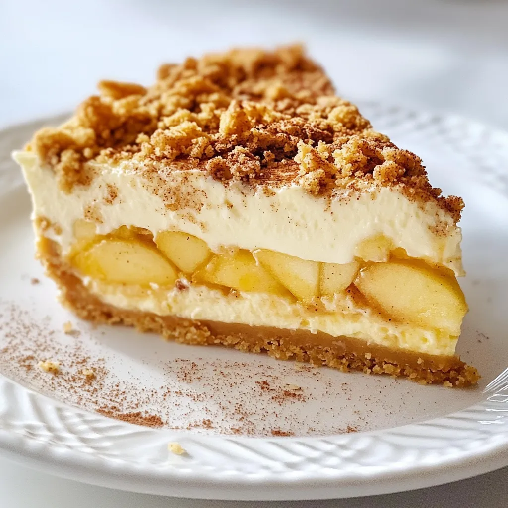 Apple Crumble Cheesecake Deliciously Rich Dessert Treat