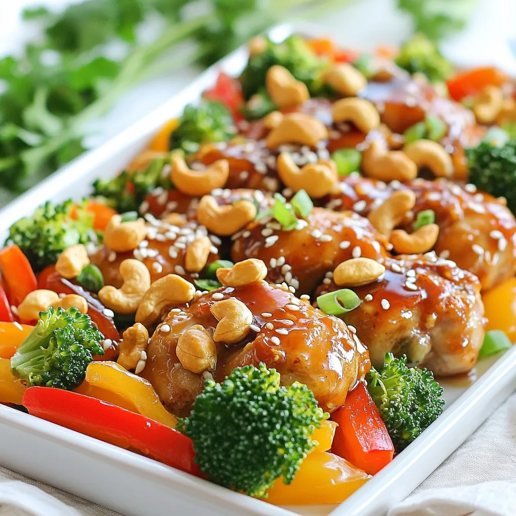 Sheet Pan Cashew Chicken Flavorful Weeknight Meal