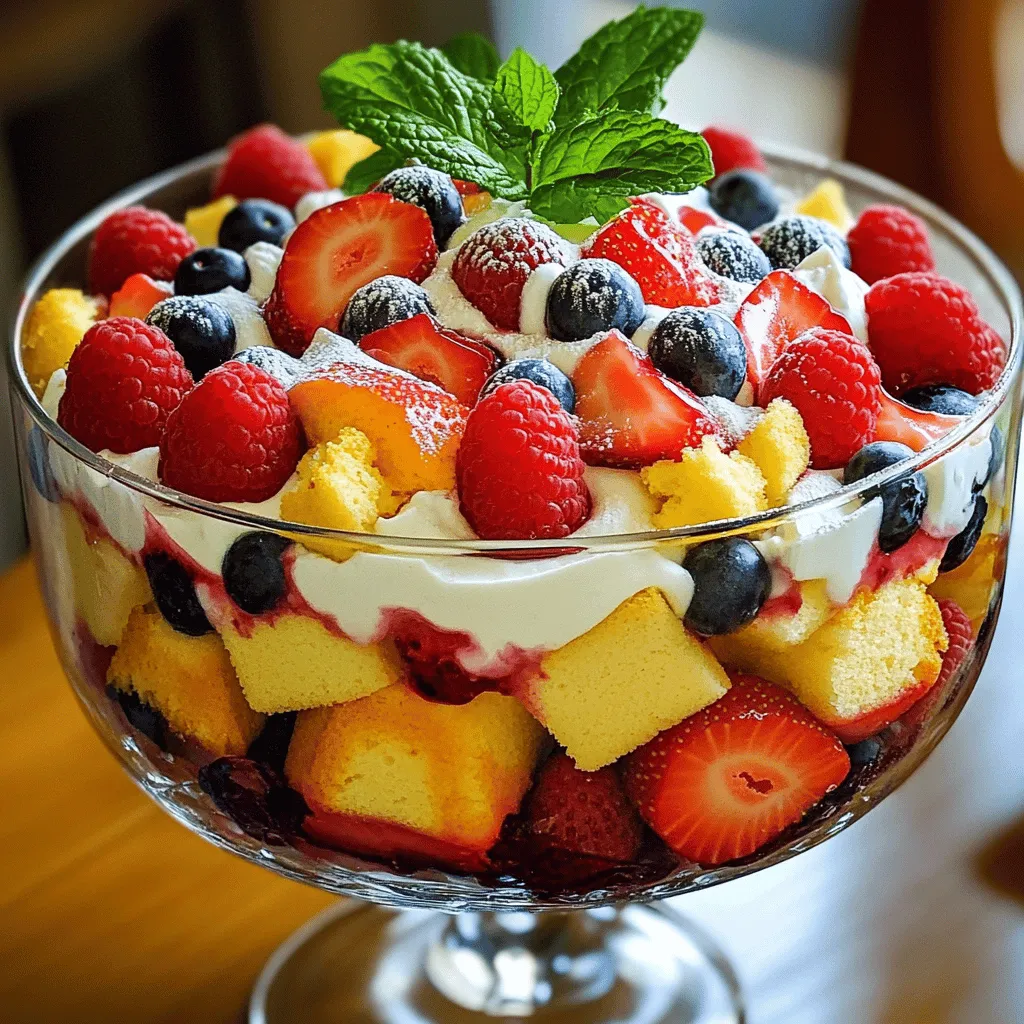 Summer Berry Trifle Delicious and Easy Dessert Recipe