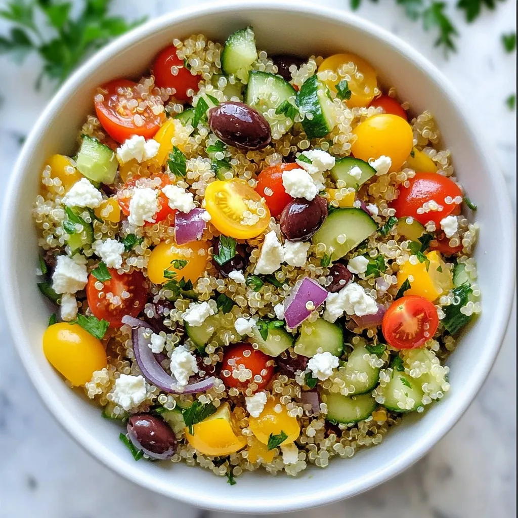 Healthy Greek Quinoa Salad Nutrient-Packed Delight