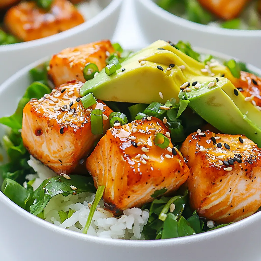 Bang Bang Salmon Bites Bowls Flavorful and Easy Meal