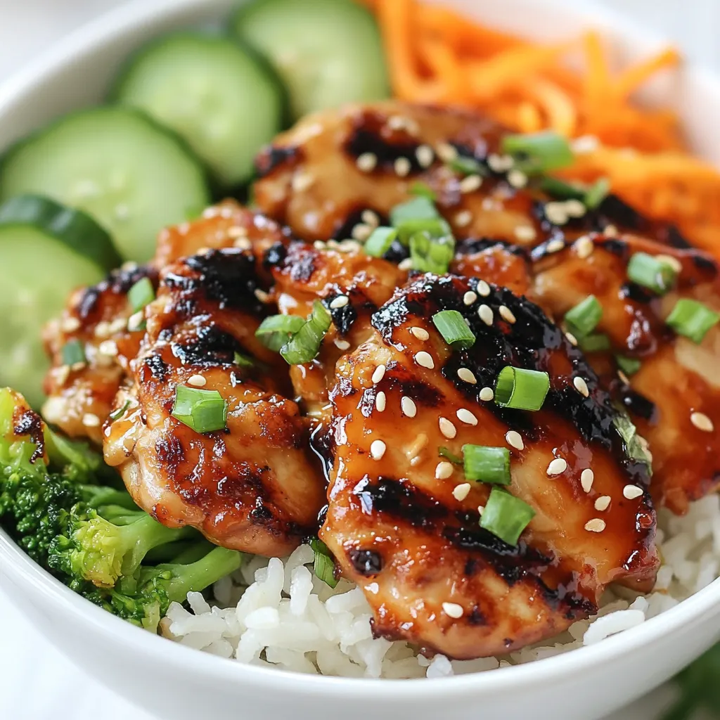 Korean BBQ Chicken Bowls Tasty and Filling Meal