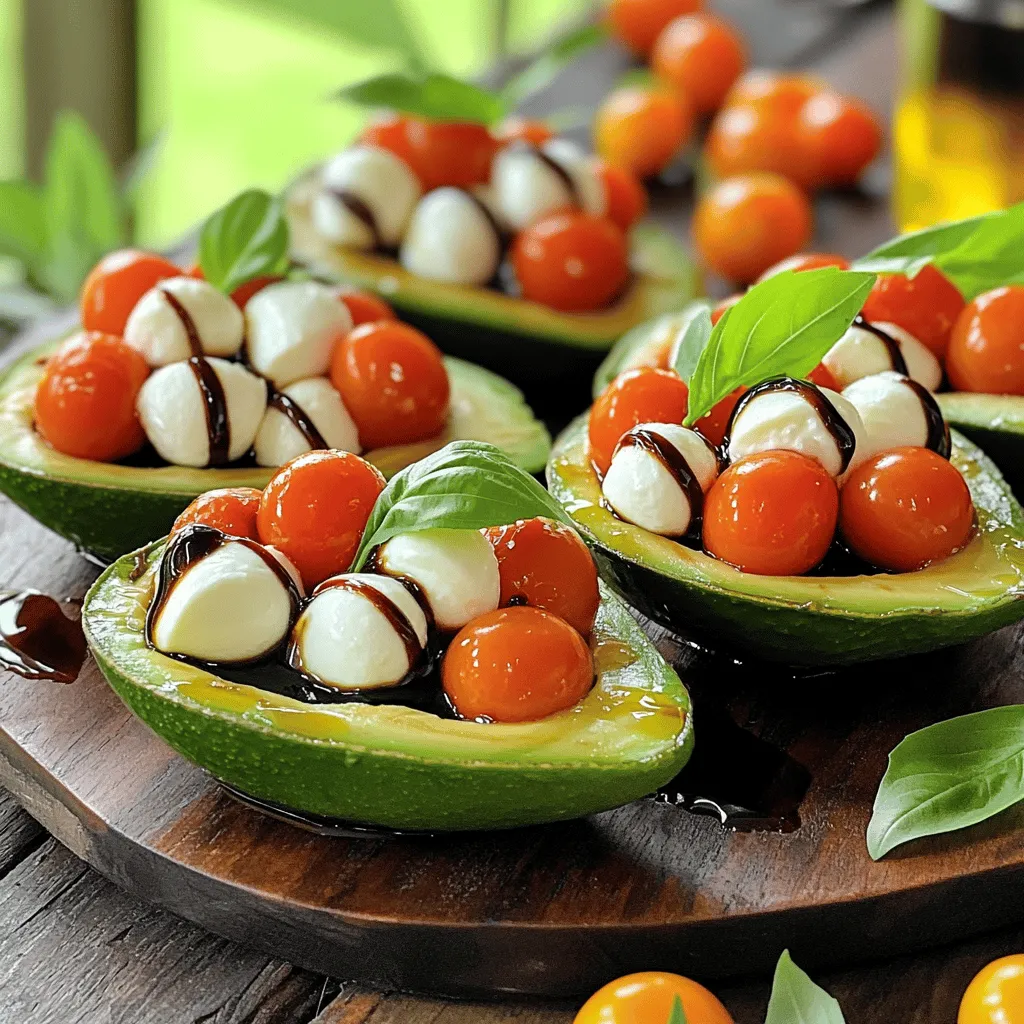 Caprese Stuffed Avocados Flavorful and Fresh Dish