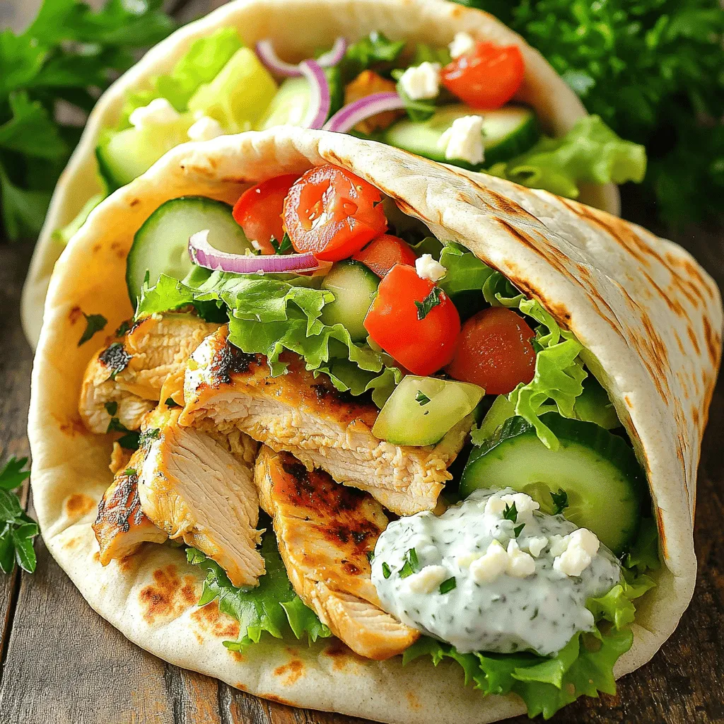 Easy Greek Chicken Gyro Wraps Flavorful Meal Idea