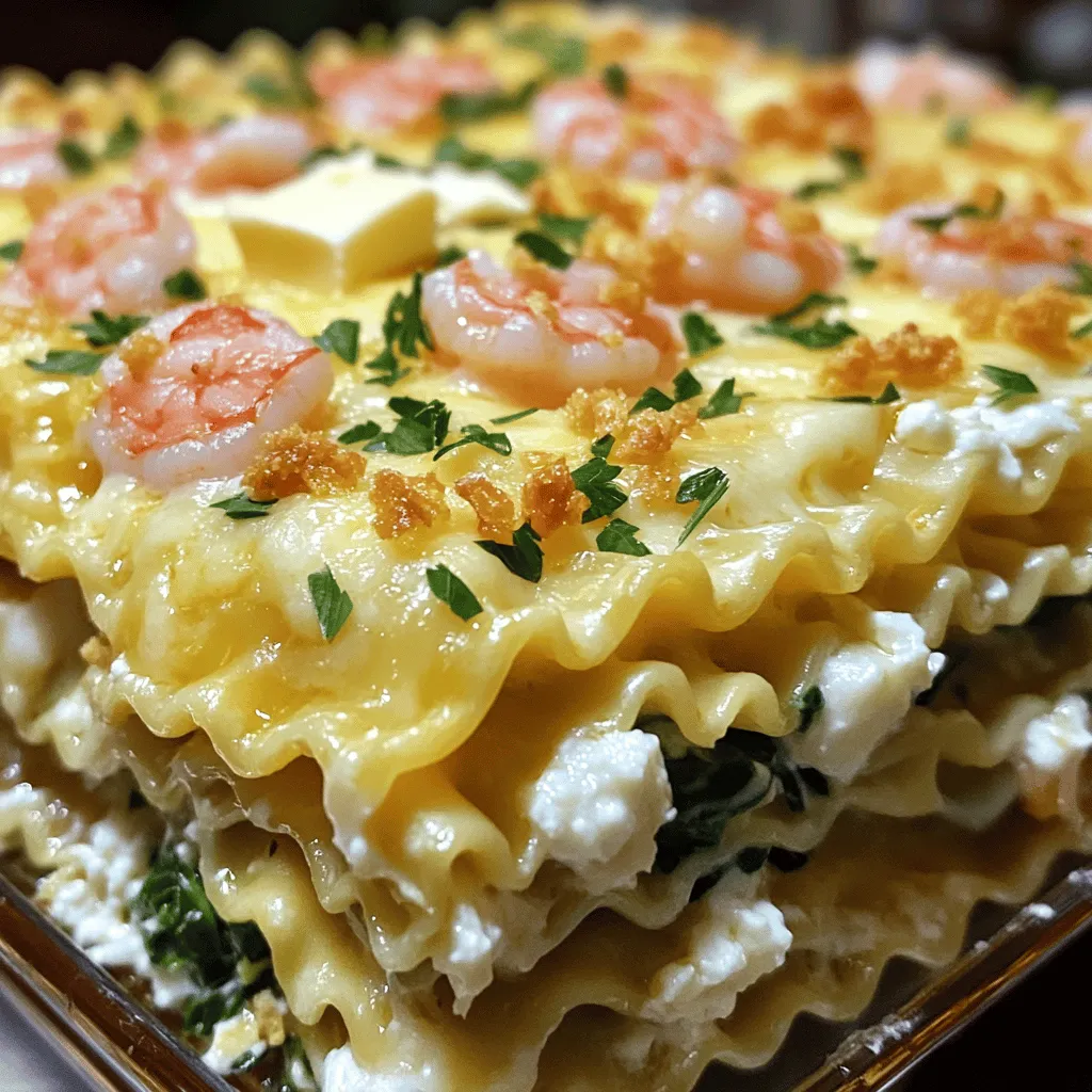 Garlic Butter Shrimp Scampi Lasagna Flavorful Delight