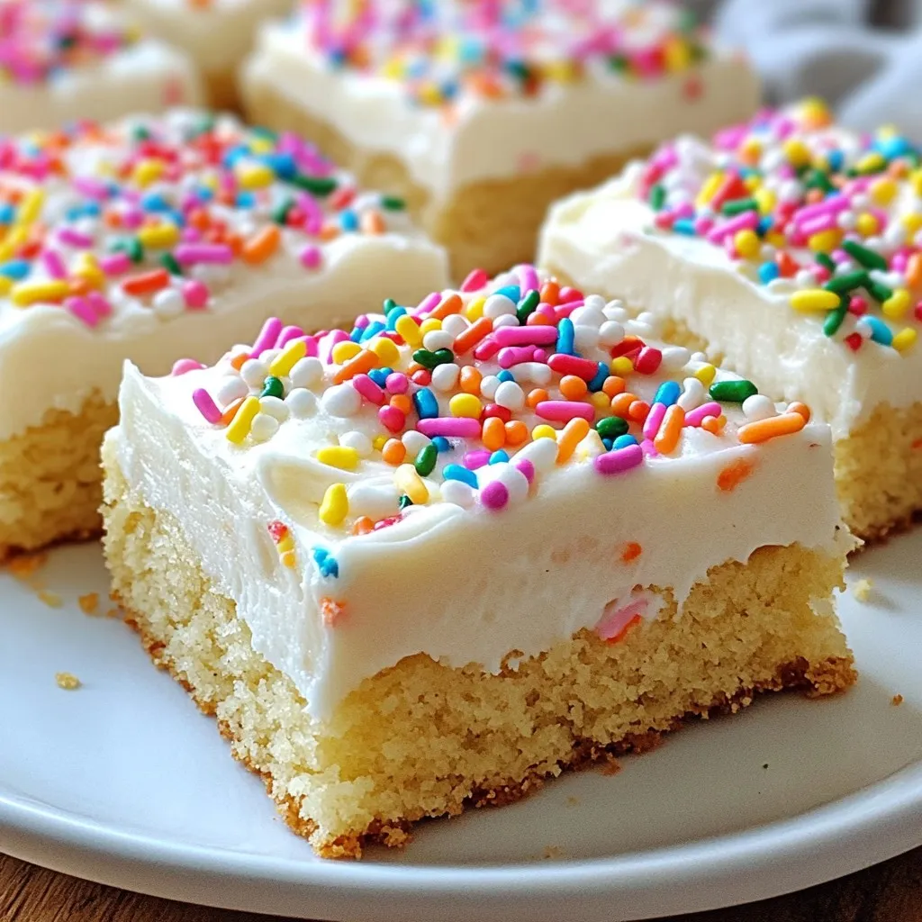 Frosted Sugar Cookie Bars Delightful and Easy Treat
