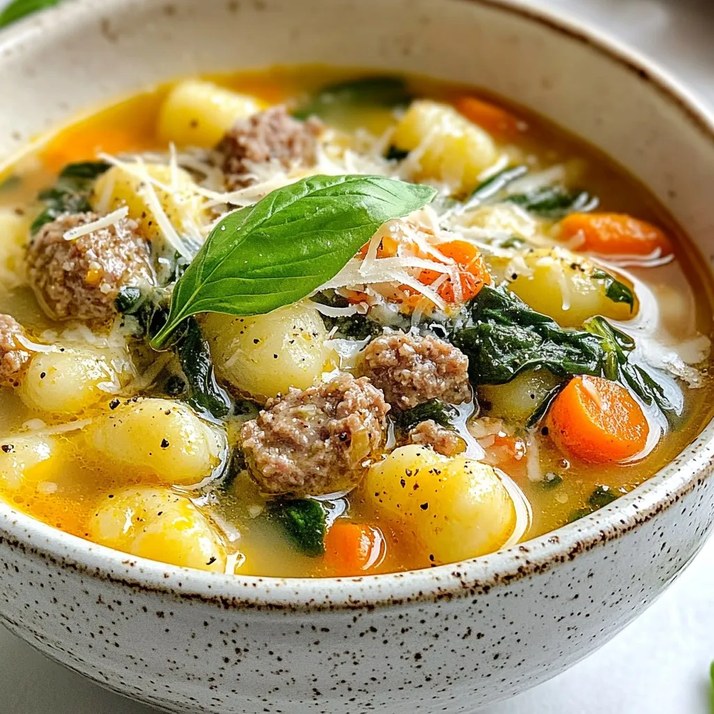 Italian Sausage Gnocchi Soup Wholesome Comfort Dish