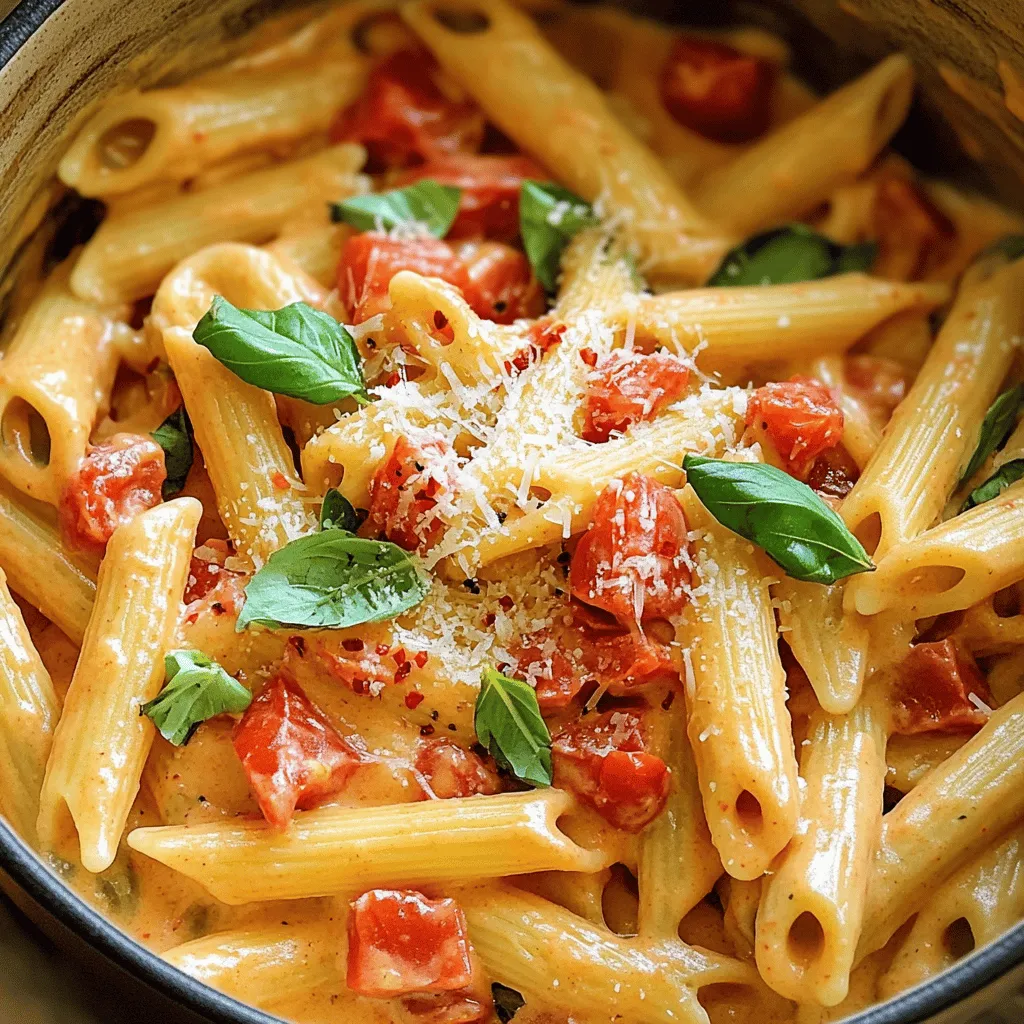 One-Pot Creamy Tomato Basil Pasta Delight Tonight