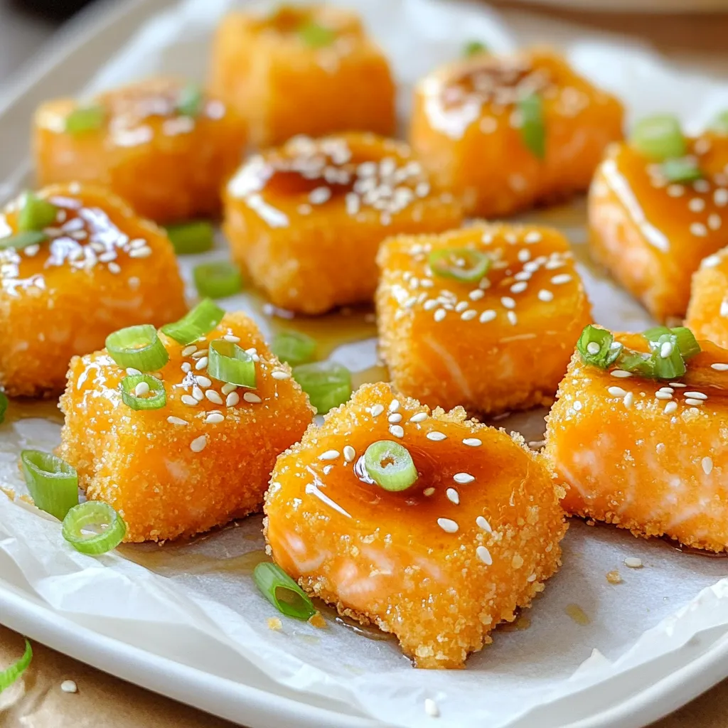Crispy Honey Garlic Salmon Bites Easy and Flavorful