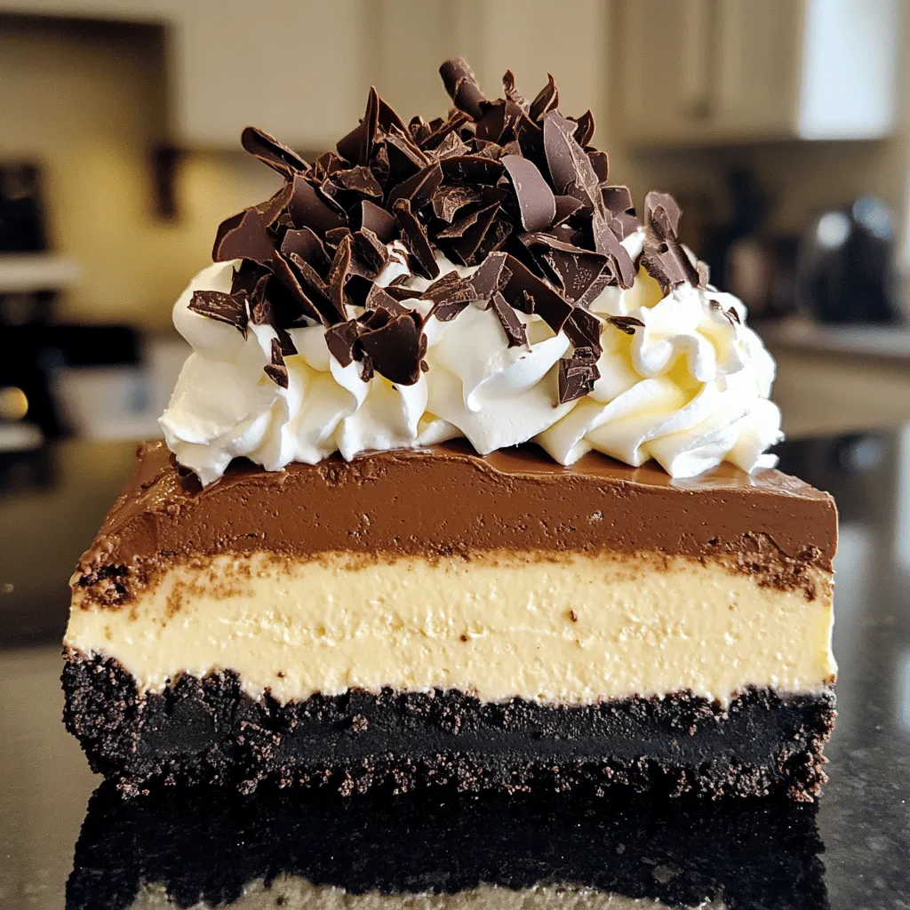 Decadent Triple Chocolate Cheesecake with Oreo Crust