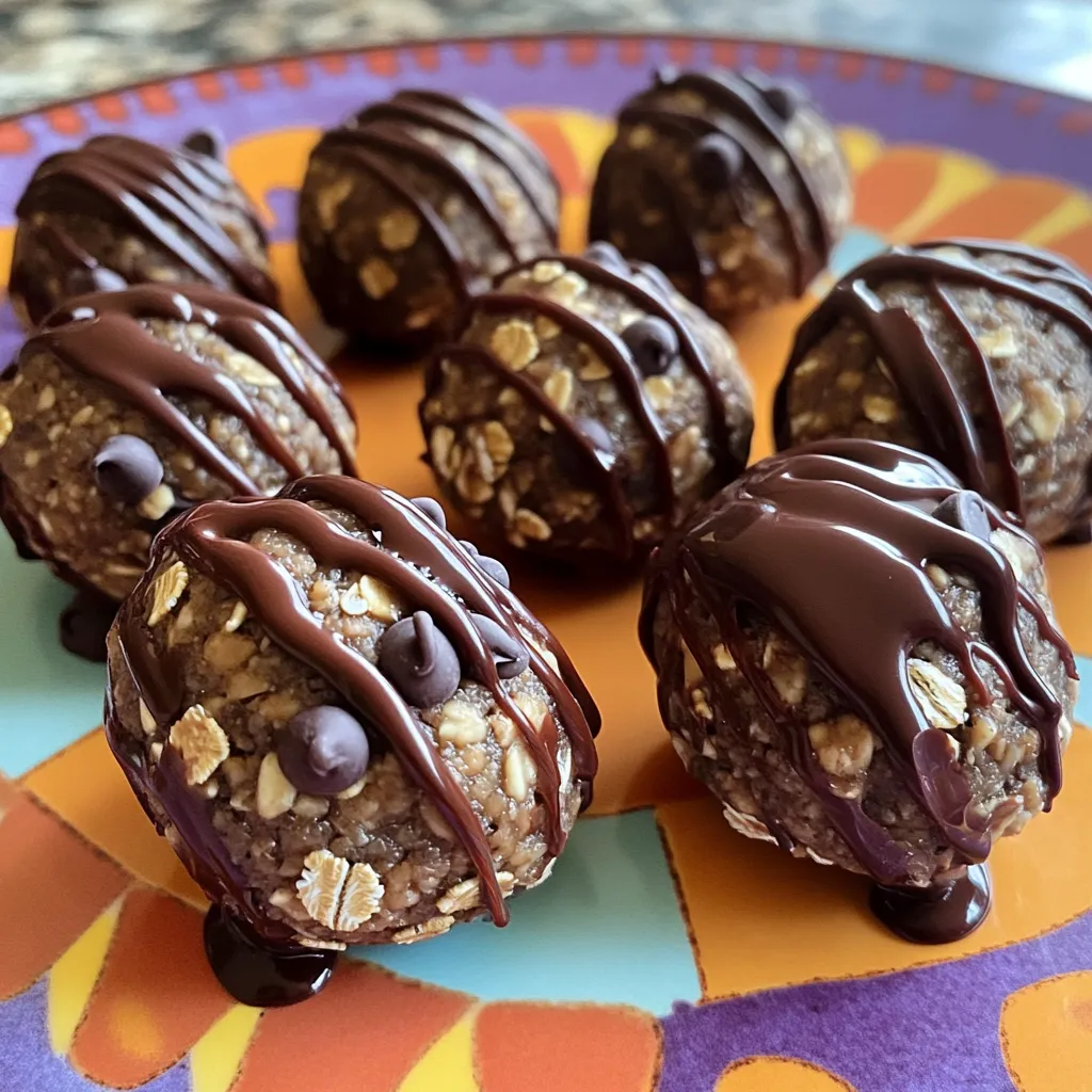 Chocolate Peanut Butter Protein Balls Simple and Tasty
