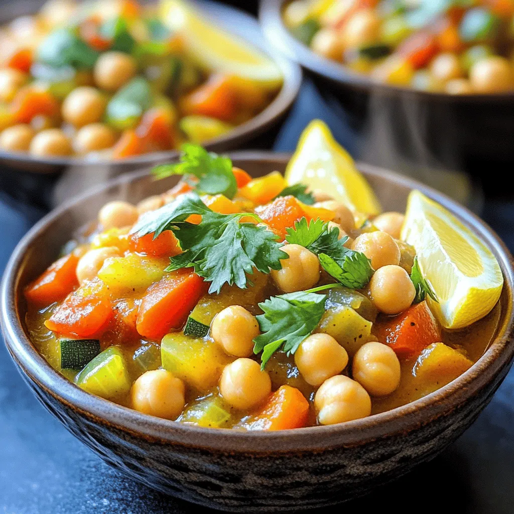 Slow Cooker Moroccan Chickpea Stew Hearty Comfort Dish