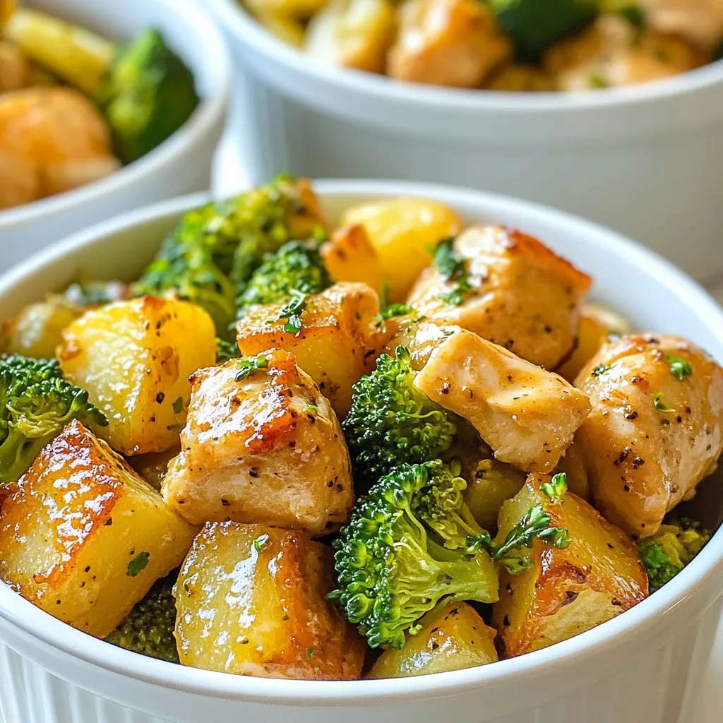 Chicken Broccoli Potatoes Meal Prep Simple and Tasty
