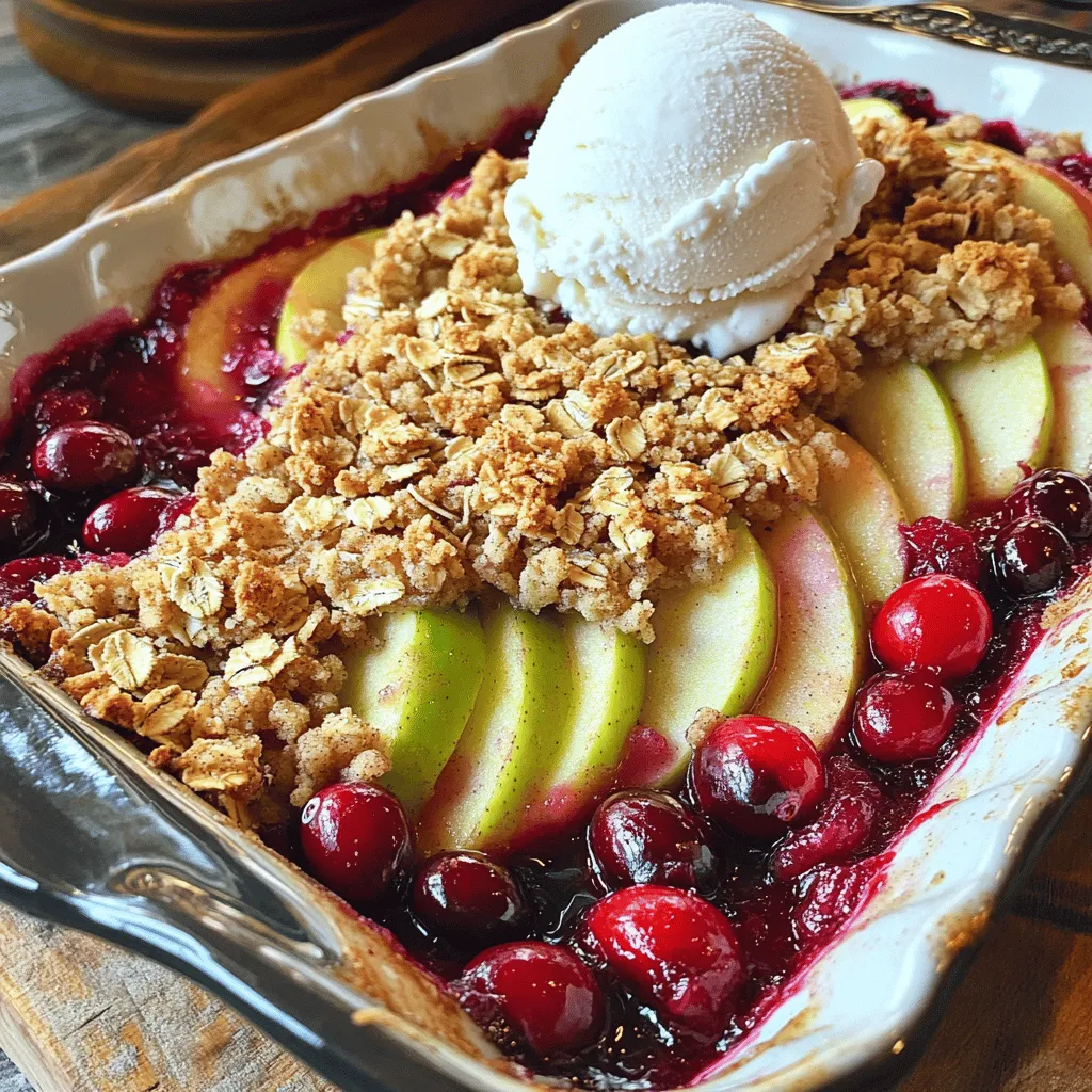 Cranberry Apple Crisp Flavorful and Simple Delight
