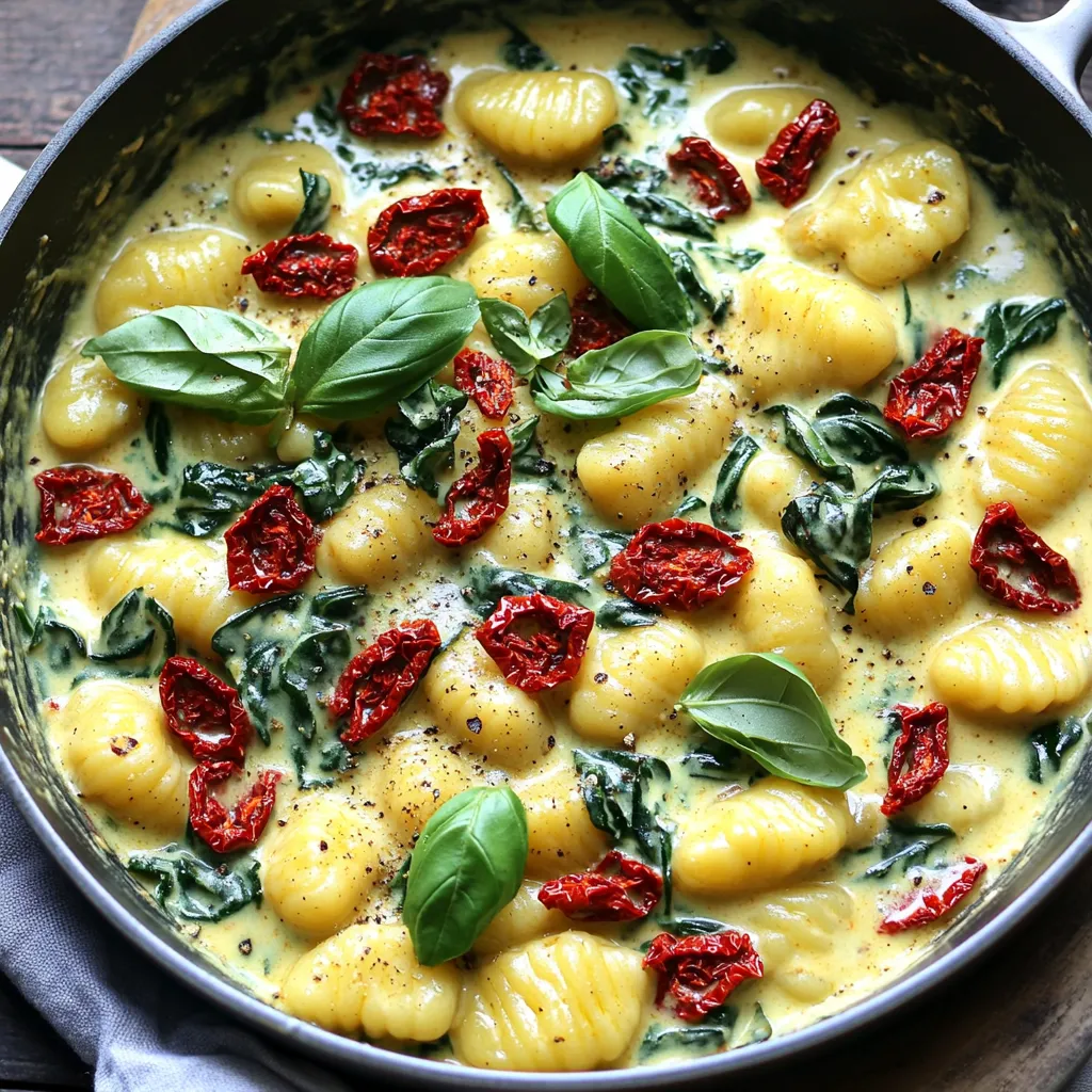Creamy Sun-Dried Tomato Gnocchi Skillet Delight