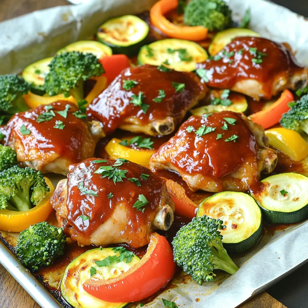 Sheet-Pan BBQ Chicken and Veggies Flavor Boost