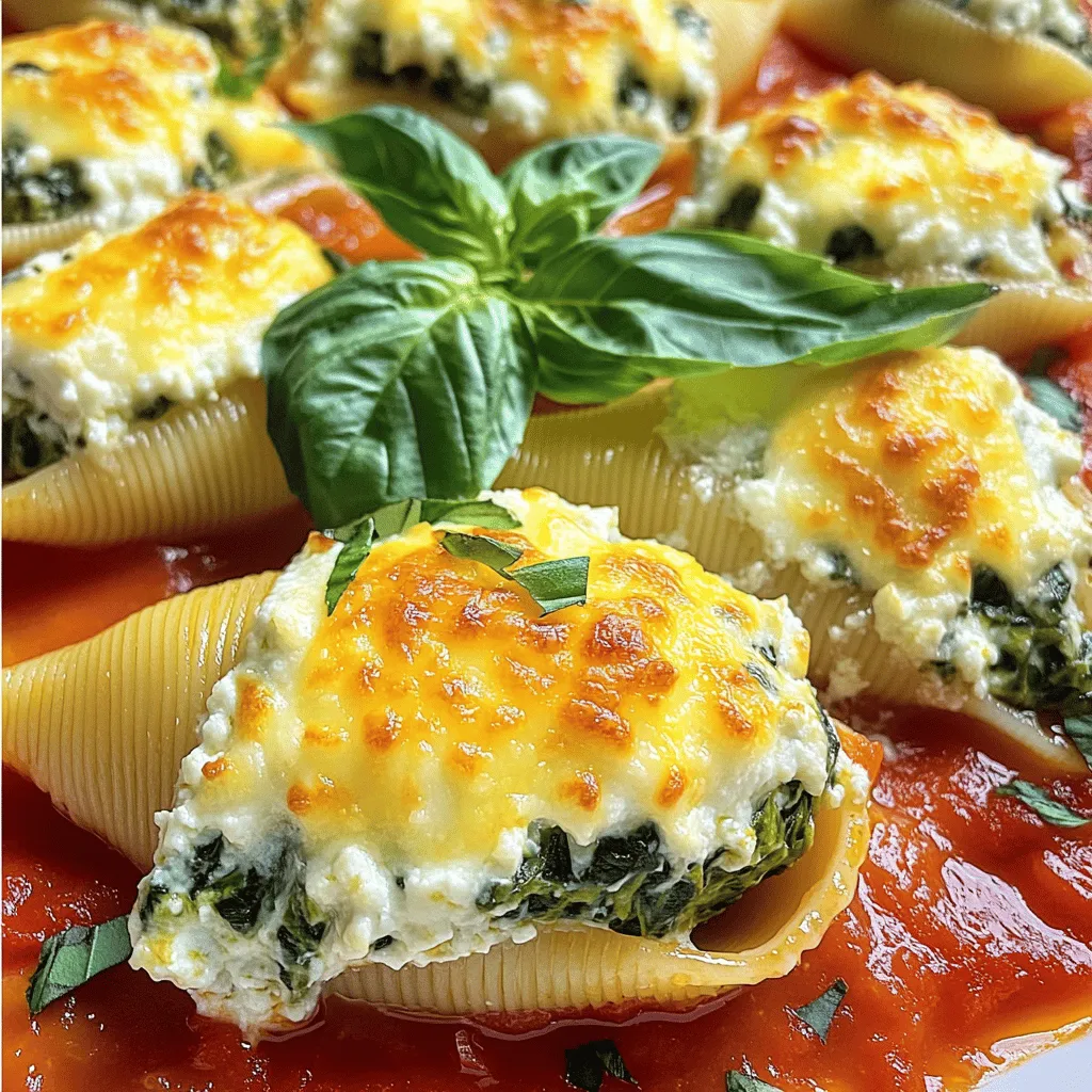 Cheesy Spinach Stuffed Shells Flavorful Comfort Meal